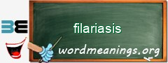 WordMeaning blackboard for filariasis